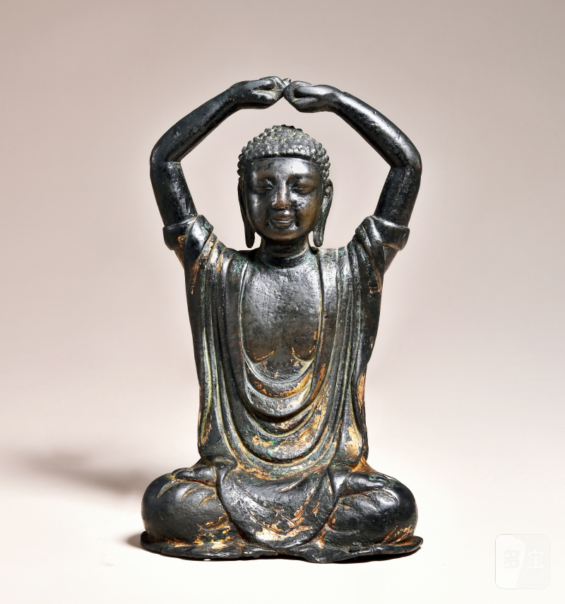 明 铜鎏金大日如来坐像